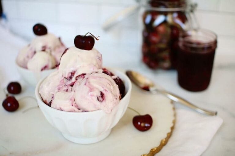 cherry bourbon vanilla ice cream