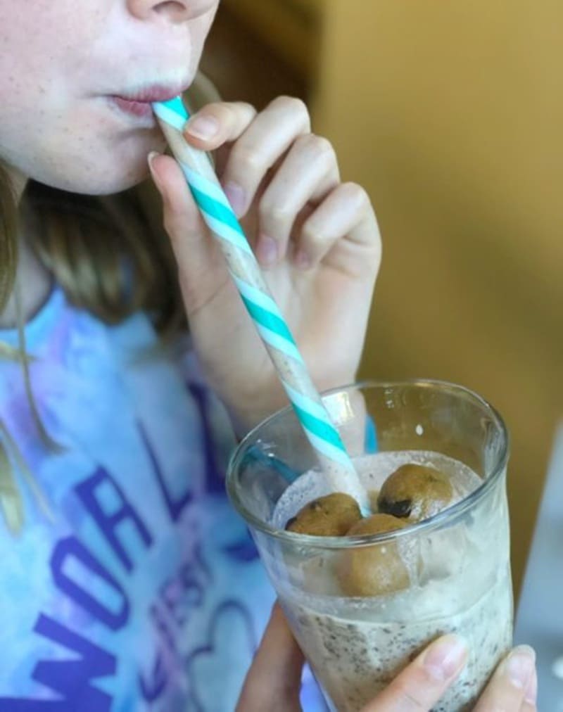 Clean Chocolate Chip Cookie Dough Blizzards