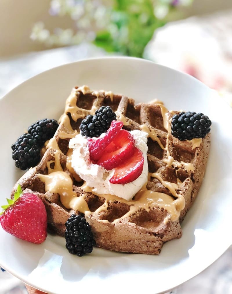 double chocolate waffles