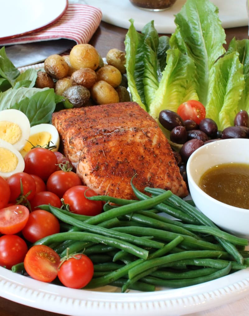 Grilled Salmon Nicoise Salad