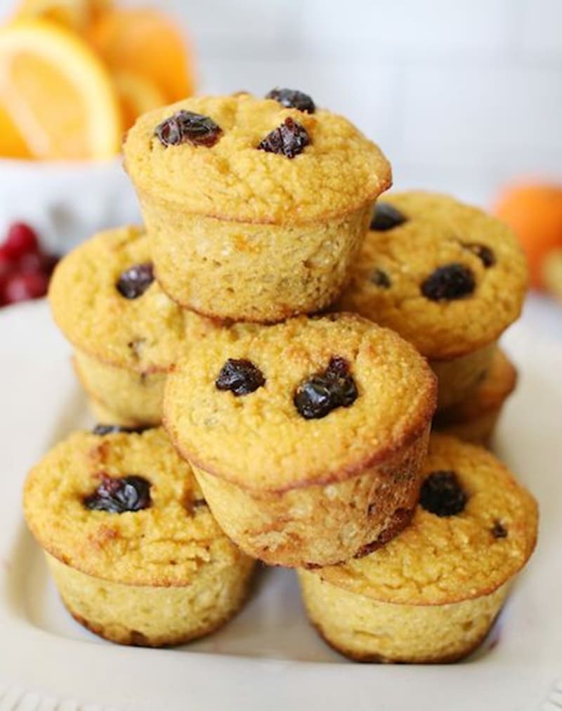 orange cranberry muffins